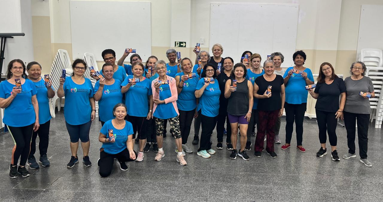 Ginástica Grupo Melhor Idade no Projeto Manancial